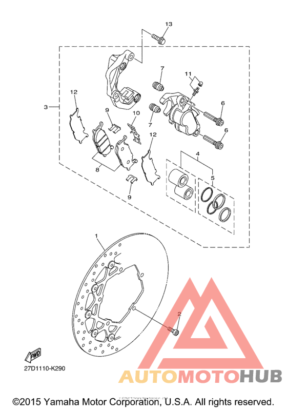 Передний суппорт
