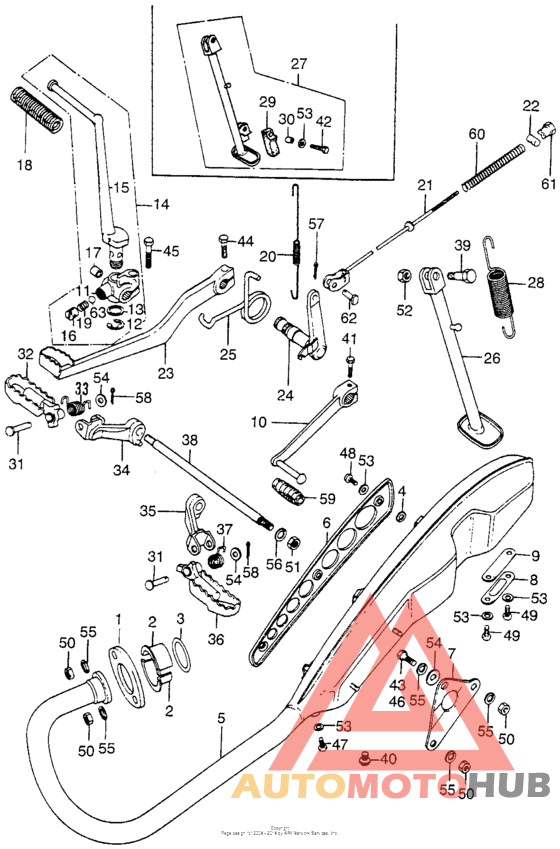 Muffler + stand + pedal