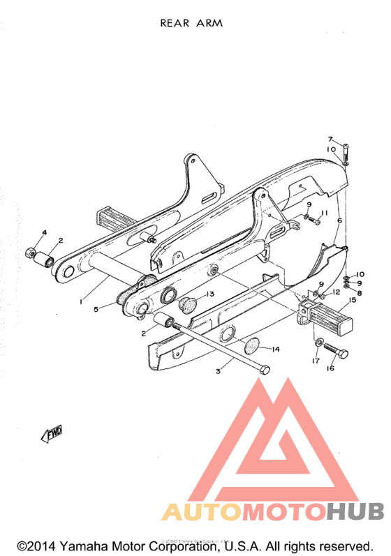 Rear arm - chain case