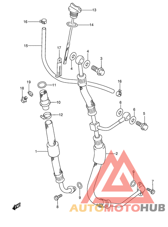 Шланг масляный