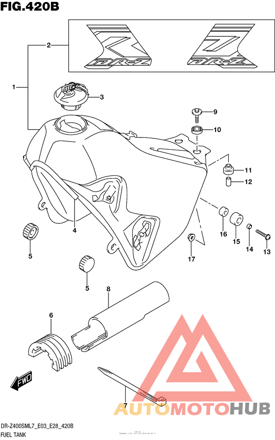 Fuel Tank (Dr-Z400Sml7 E28)