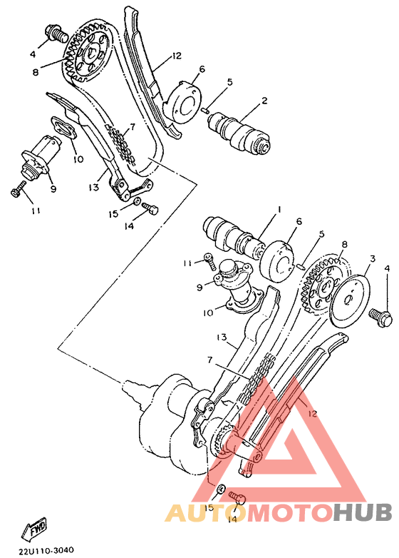 Camshaft. chain