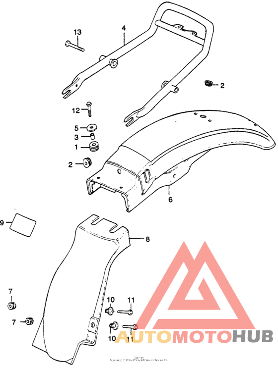 Задний бампер