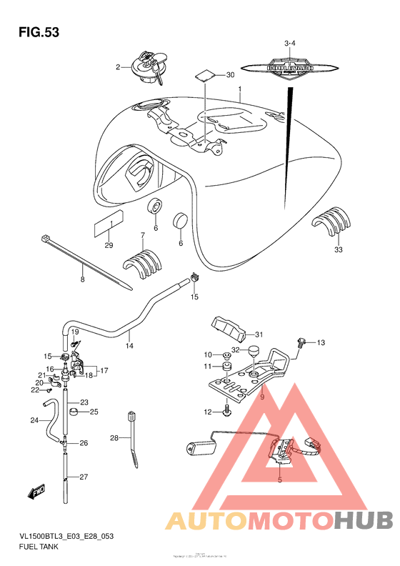 Fuel Tank (Vl1500Btl3 E28)