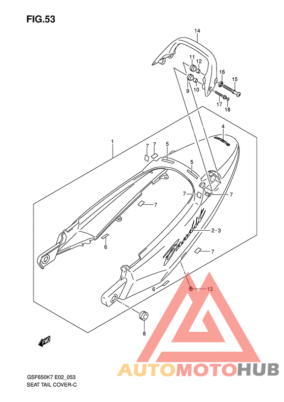 Обтекатель сидения
