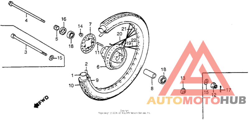 Переднее колесо