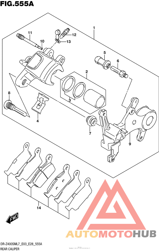 Задний суппорт