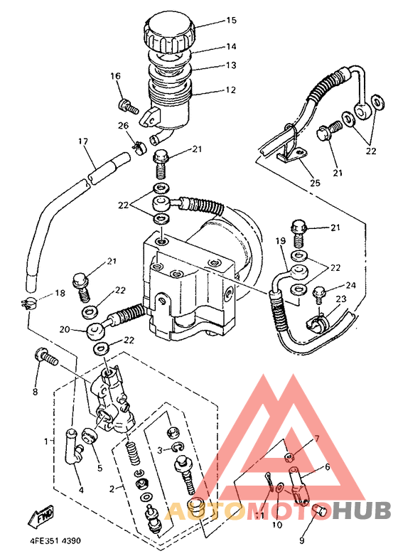 Rear master cylinder 2