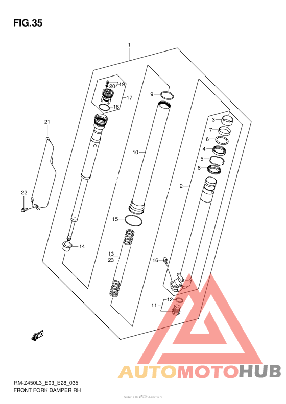 Front Fork Damper Rh