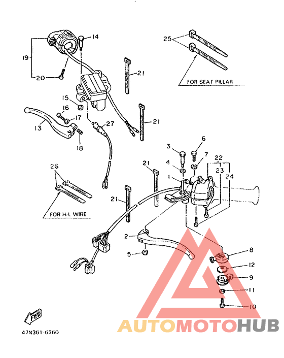 Handle switch. lever