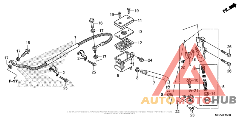 Rear Brake Master Cylinder (Std)
