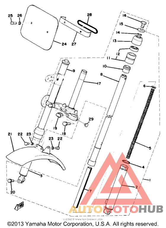 Front fork - front fender