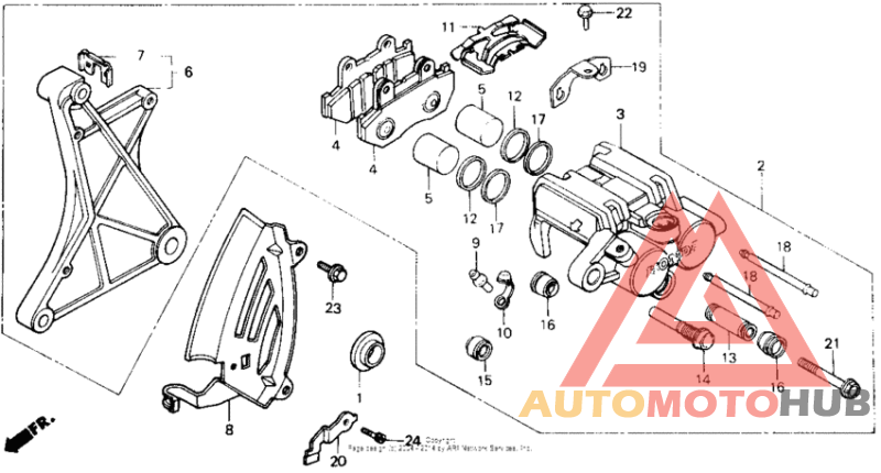 Задний суппорт