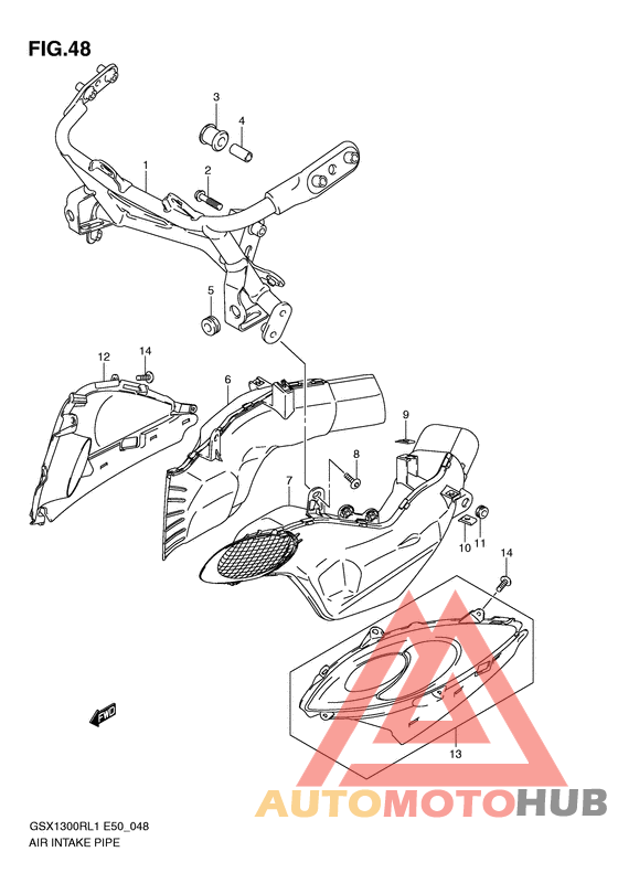 Air intake pipe