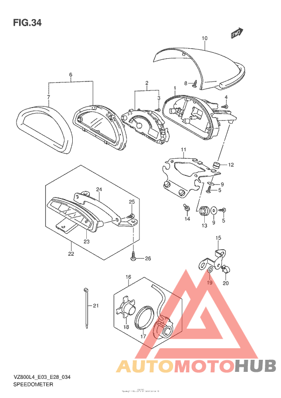 Speedometer (Vz800L4 E28)