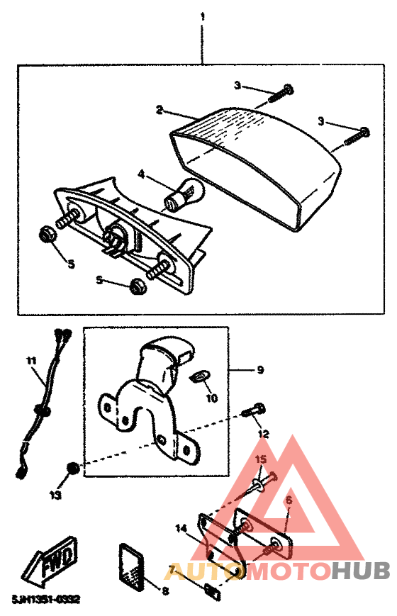 Taillight unit ass`y
