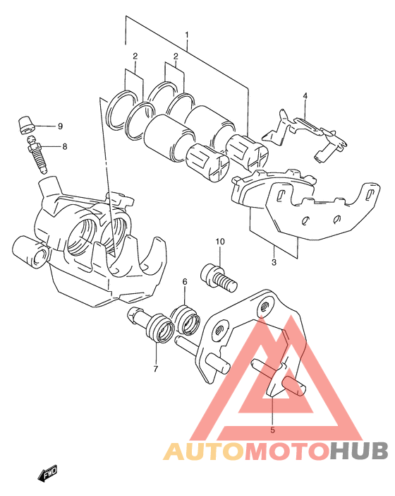 Задний суппорт