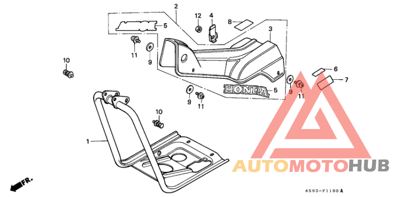 Main pipe cover/ crankcase protection