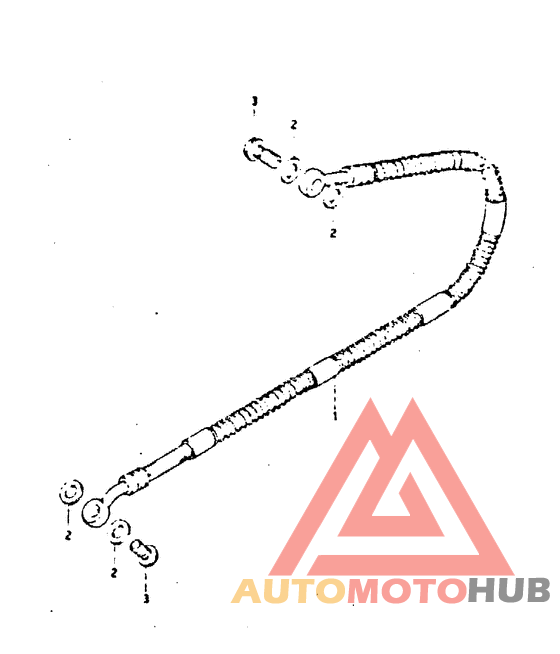 Задние тормозные трубки