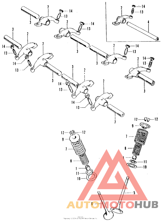 Valve + rocker arm