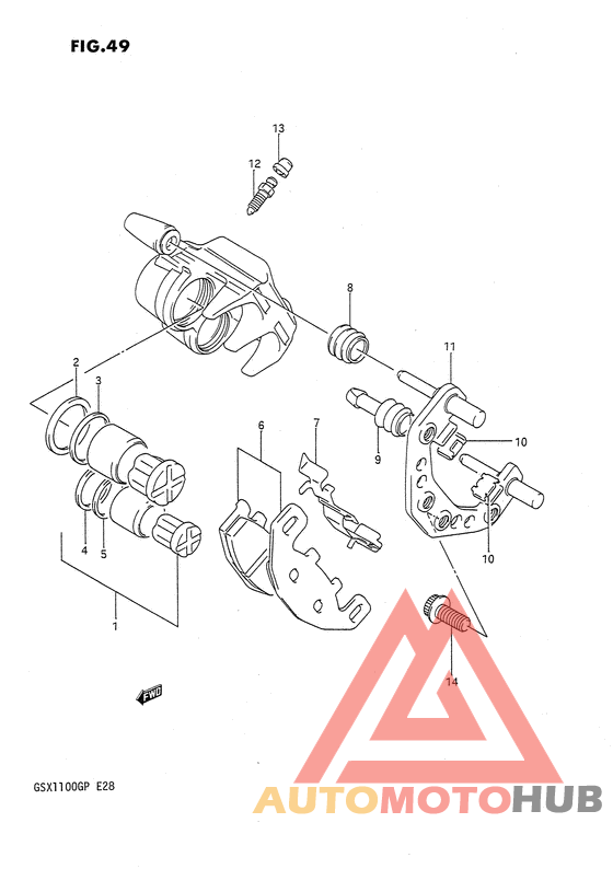 Передний суппорт