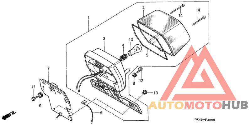 Taillight unit ass`y
