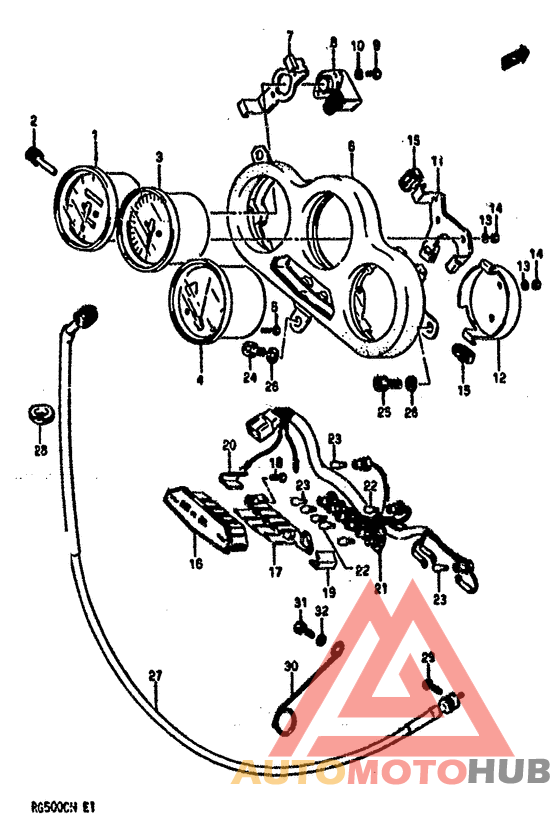 Speedometer-tachometer