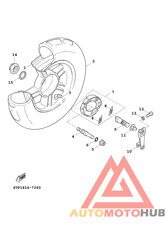 Переднее колесо