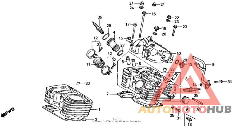 Rear cylinder