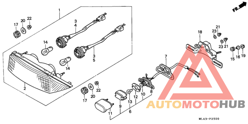 Taillight unit ass`y