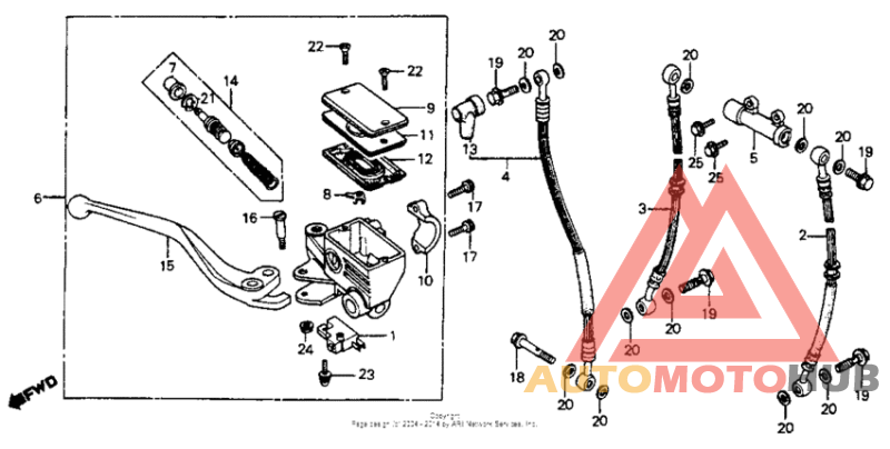 Front brake master + cylinder
