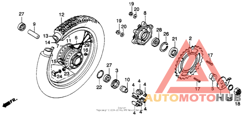 Rear wheel 82-83