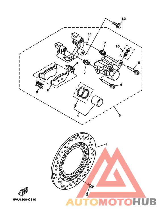 Задний суппорт