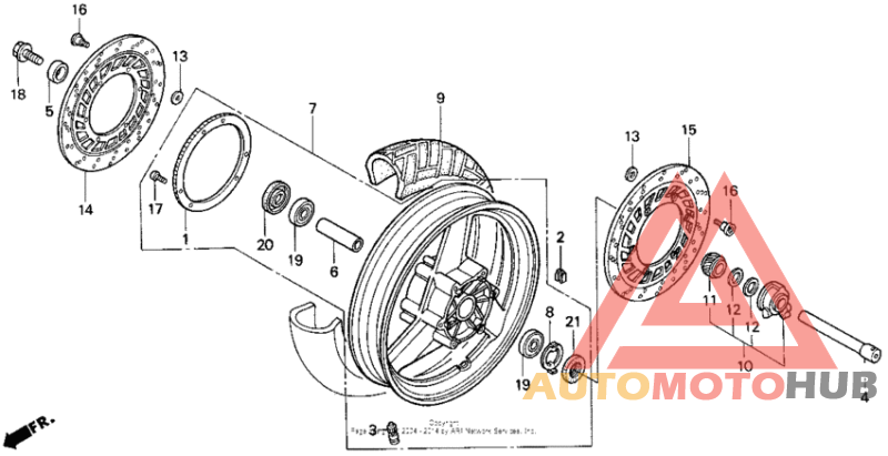 St1100a front wheel 95-98