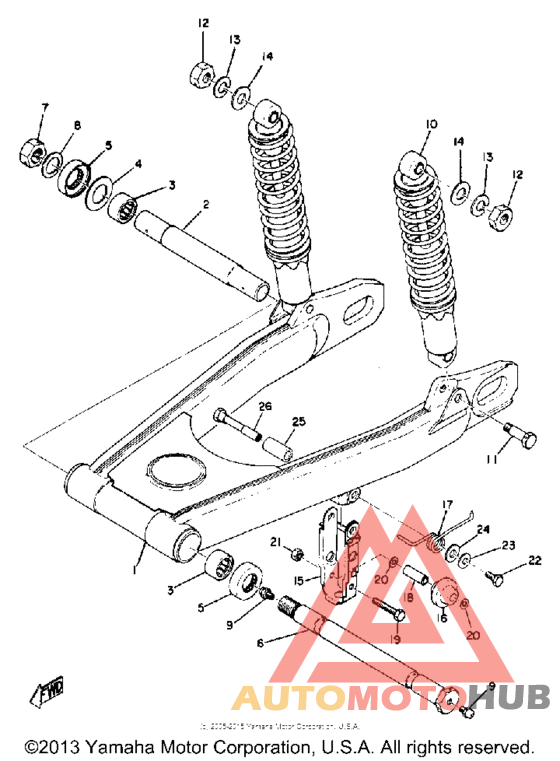 Rear arm - rear cushion