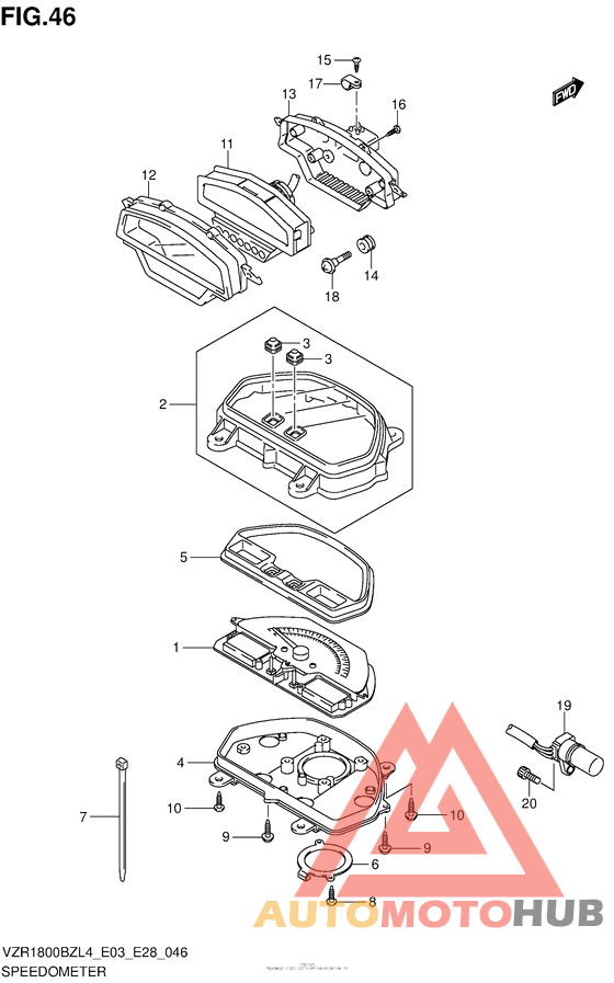 Speedometer (Vzr1800Bzl4 E28)