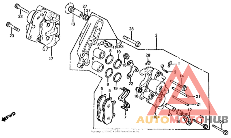 Передний суппорт