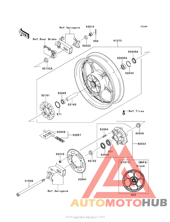 Rear Wheel/chain (Bdf-Bef)