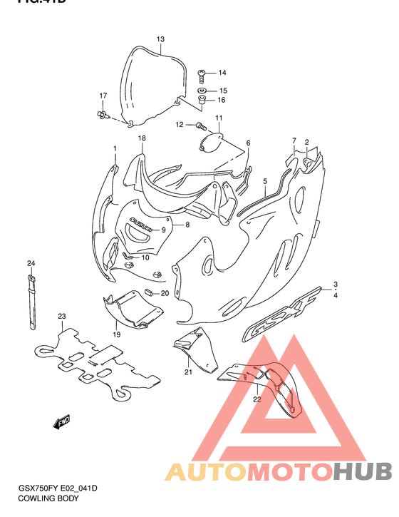 Cowling body