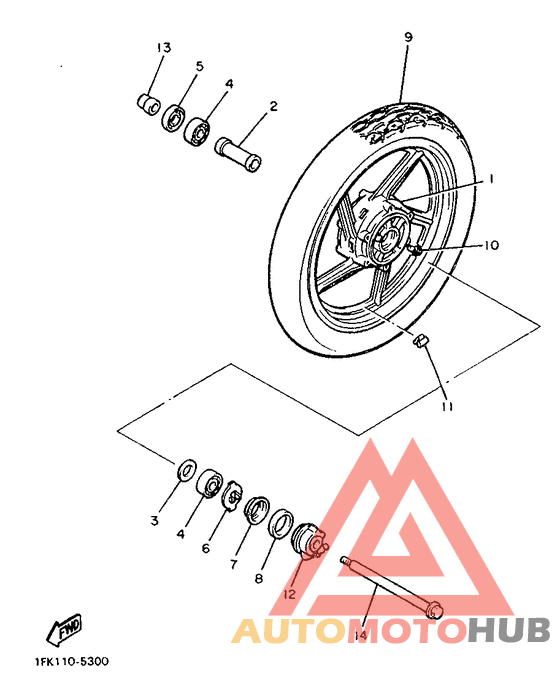 Переднее колесо