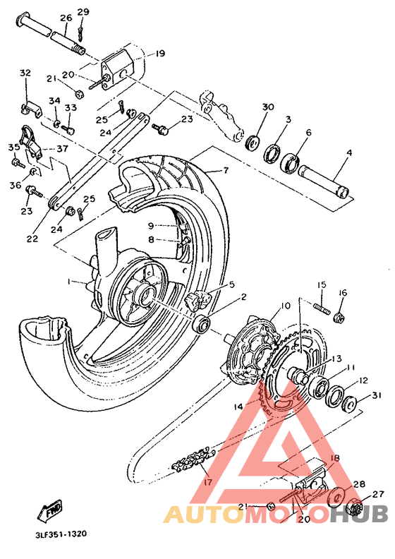 Переднее колесо
