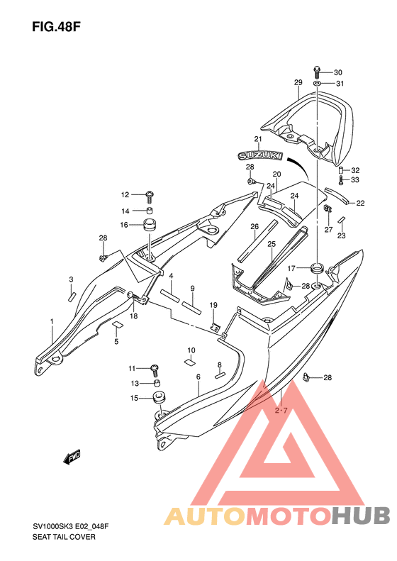 Обтекатель сидения