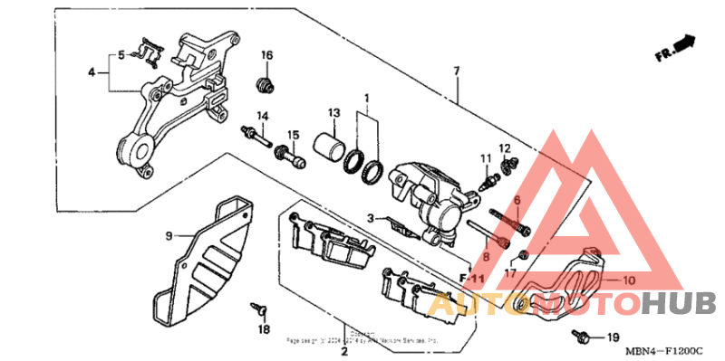 Задний суппорт