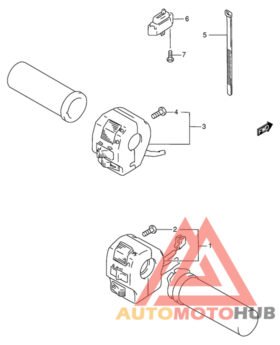 Рулевой переключатель