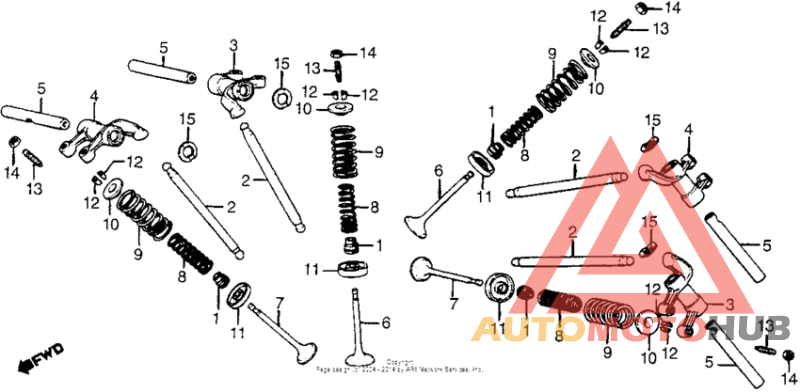 Valve + upper rocker arm
