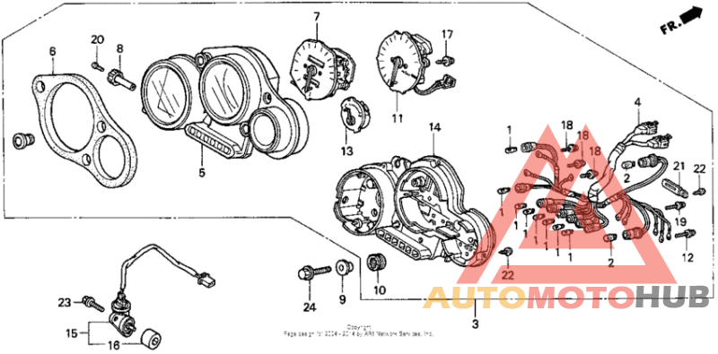 Speedometer + tachometer 95-97