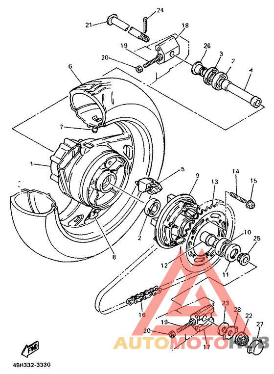 Переднее колесо