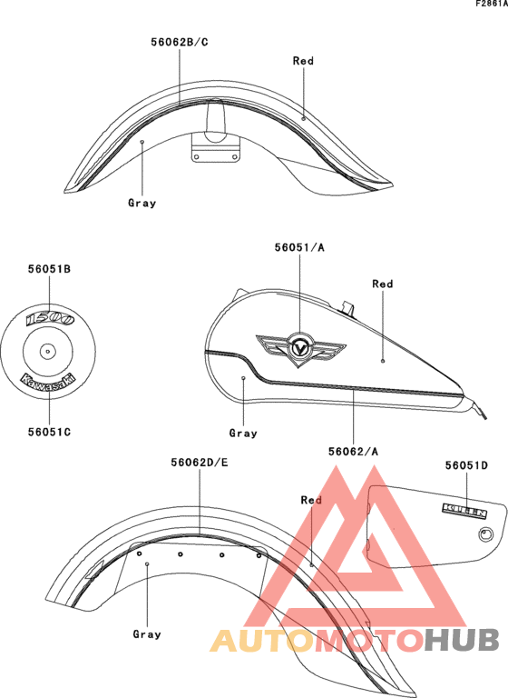 Decals(red/gray)