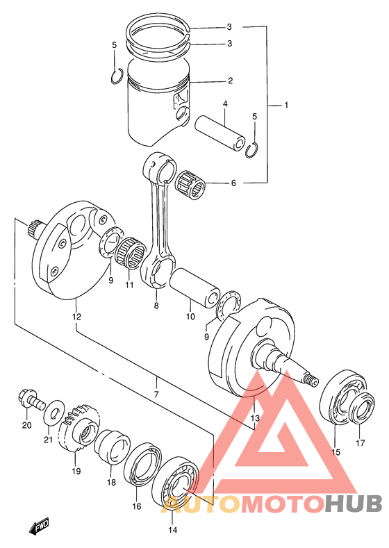 Вал коленчатый