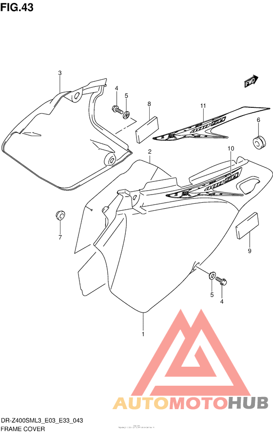 Frame Cover (Dr-Z400Sml3 E33)